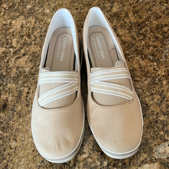 comfort plus by Predictions Shoes - Tan Slip On Shoes